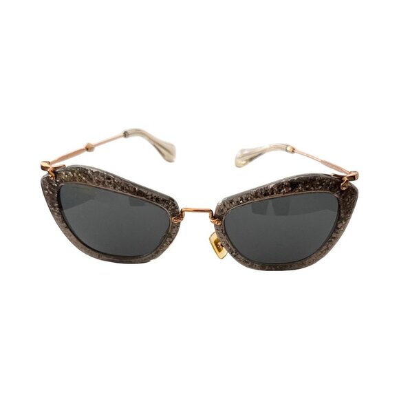 Miu Miu glitter gold cat eye sunglasses main image 8